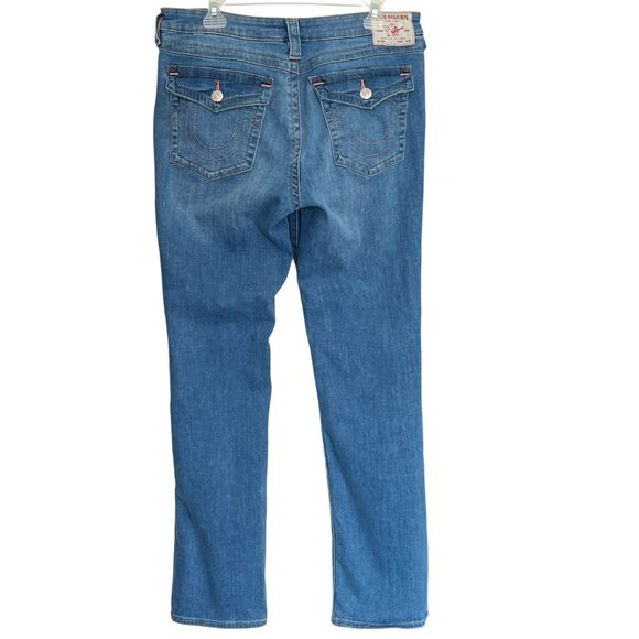 True Religion Blue Straight Leg Jeans - Picture 2 of 12